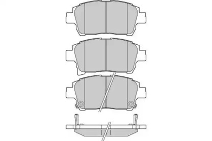 Комплект тормозных колодок (E.T.F.: 12-1201)