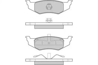 Комплект тормозных колодок (E.T.F.: 12-1216)