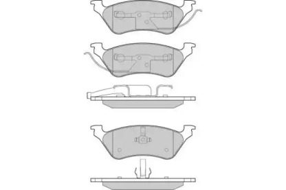 Комплект тормозных колодок (E.T.F.: 12-1220)