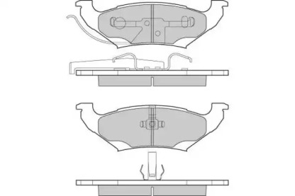 Комплект тормозных колодок (E.T.F.: 12-1223)