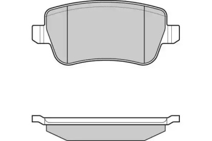 Комплект тормозных колодок (E.T.F.: 12-1227)