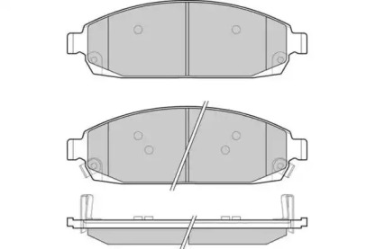 Комплект тормозных колодок (E.T.F.: 12-1238)