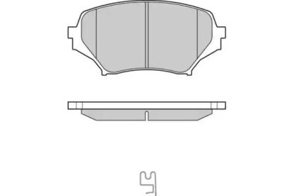 Комплект тормозных колодок (E.T.F.: 12-1260)