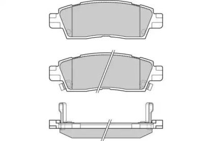 Комплект тормозных колодок (E.T.F.: 12-1309)