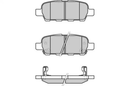 Комплект тормозных колодок (E.T.F.: 12-1351)