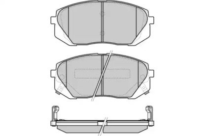 Комплект тормозных колодок (E.T.F.: 12-1358)