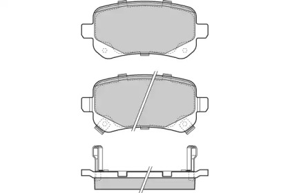 Комплект тормозных колодок (E.T.F.: 12-1397)