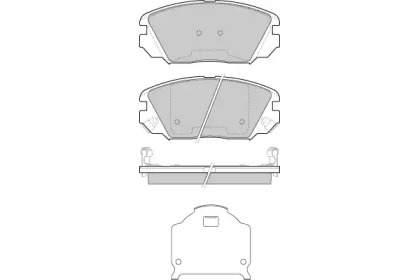 Комплект тормозных колодок (E.T.F.: 12-1401)