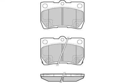 Комплект тормозных колодок (E.T.F.: 12-1420)
