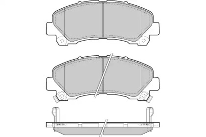 Комплект тормозных колодок (E.T.F.: 12-1442)