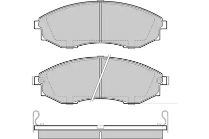 Комплект тормозных колодок (E.T.F.: 12-1480)