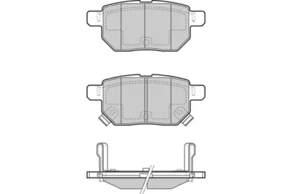 Комплект тормозных колодок (E.T.F.: 12-1485)
