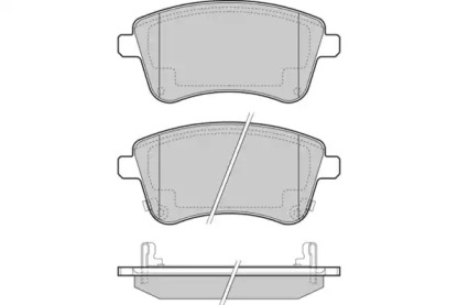Комплект тормозных колодок (E.T.F.: 12-1486)