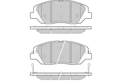 Комплект тормозных колодок (E.T.F.: 12-1492)
