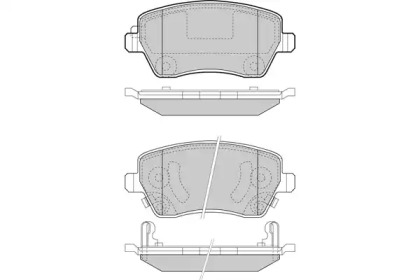 Комплект тормозных колодок (E.T.F.: 12-1495)