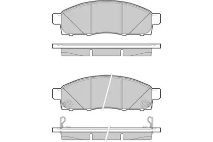 Комплект тормозных колодок (E.T.F.: 12-1501)