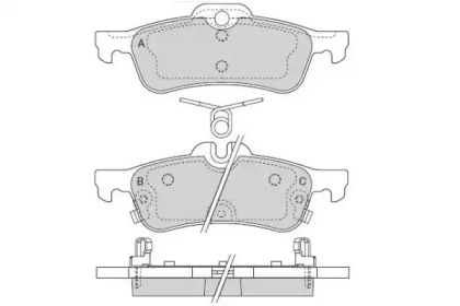 Комплект тормозных колодок (E.T.F.: 12-1528)