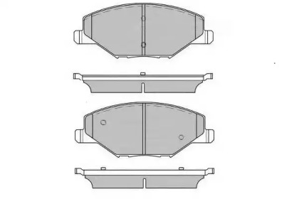 Комплект тормозных колодок (E.T.F.: 12-1602)