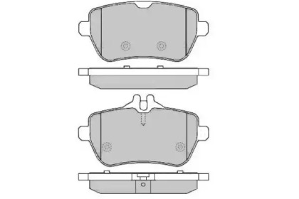 Комплект тормозных колодок (E.T.F.: 12-1619)