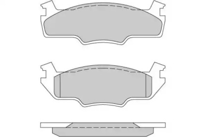 Комплект тормозных колодок (E.T.F.: 12-0162)