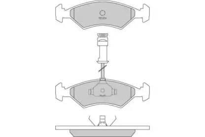 Комплект тормозных колодок (E.T.F.: 12-0163)