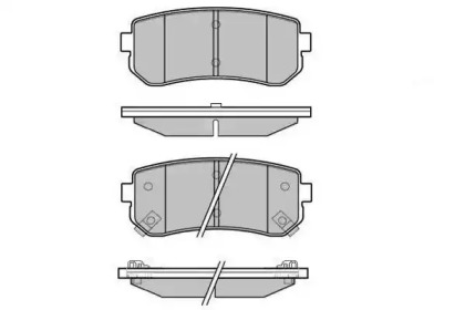 Комплект тормозных колодок (E.T.F.: 12-1640)