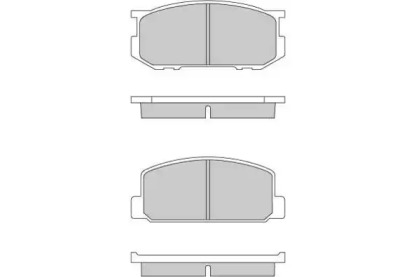Комплект тормозных колодок (E.T.F.: 12-0165)