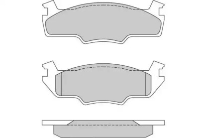 Комплект тормозных колодок (E.T.F.: 12-0166)