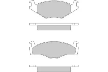 Комплект тормозных колодок (E.T.F.: 12-0261)