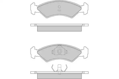 Комплект тормозных колодок (E.T.F.: 12-0263)