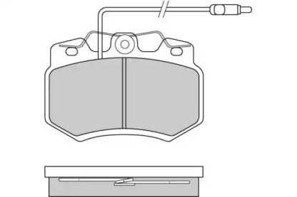 Комплект тормозных колодок (E.T.F.: 12-0276-1)