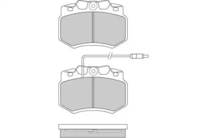 Комплект тормозных колодок (E.T.F.: 12-0276)