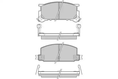 Комплект тормозных колодок (E.T.F.: 12-0285)