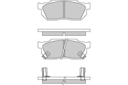 Комплект тормозных колодок (E.T.F.: 12-0289)
