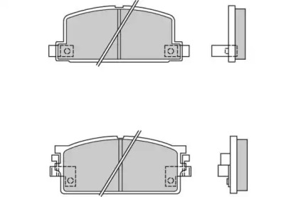 Комплект тормозных колодок (E.T.F.: 12-0294)