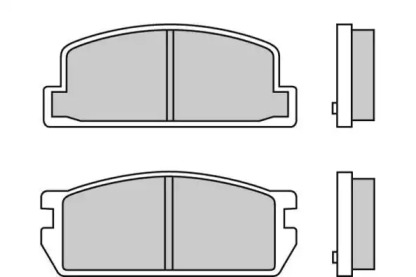 Комплект тормозных колодок (E.T.F.: 12-0298)