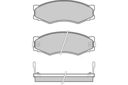 Комплект тормозных колодок (E.T.F.: 12-0301)