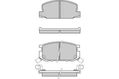 Комплект тормозных колодок (E.T.F.: 12-0308)