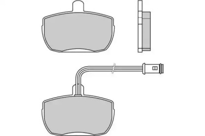 Комплект тормозных колодок (E.T.F.: 12-0315)
