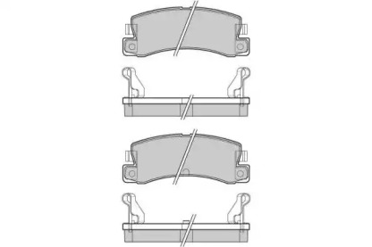 Комплект тормозных колодок (E.T.F.: 12-0323)