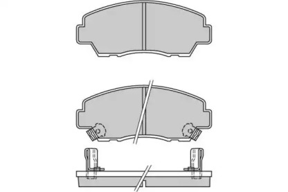Комплект тормозных колодок (E.T.F.: 12-0326)