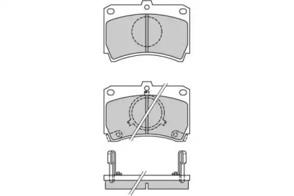 Комплект тормозных колодок (E.T.F.: 12-0327)