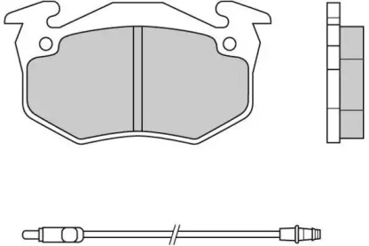 Комплект тормозных колодок (E.T.F.: 12-0334)