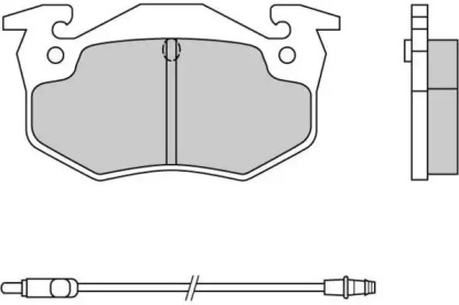 Комплект тормозных колодок (E.T.F.: 12-0338)