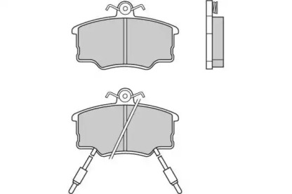 Комплект тормозных колодок (E.T.F.: 12-0339)