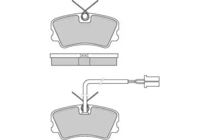 Комплект тормозных колодок (E.T.F.: 12-0342)
