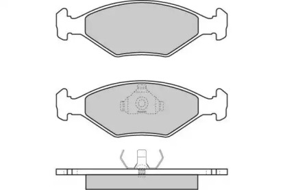 Комплект тормозных колодок (E.T.F.: 12-0343-1)