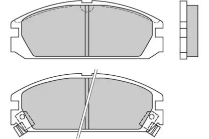 Комплект тормозных колодок (E.T.F.: 12-0349)