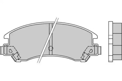 Комплект тормозных колодок (E.T.F.: 12-0358)