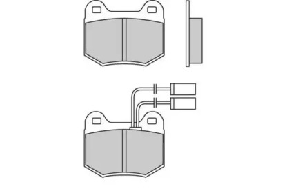Комплект тормозных колодок (E.T.F.: 12-0364)
